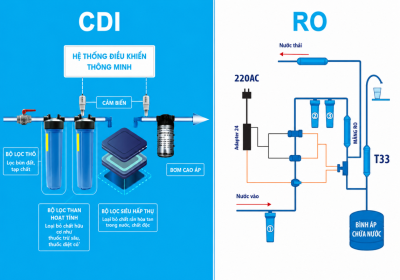 Vì sao máy lọc nước đã có CDI vẫn cần thêm RO? 