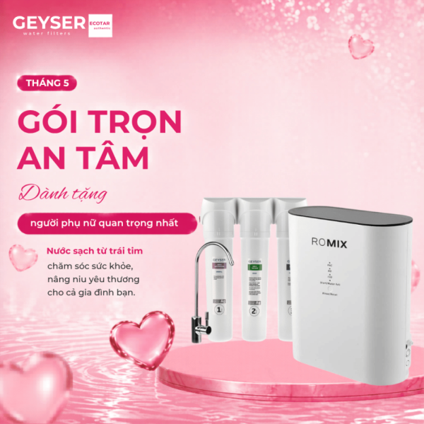 Máy lọc nước chuẩn khoáng Geyser Ecotar 3 ROMIX