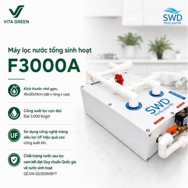 Máy lọc nước tổng sinh hoạt F3000A