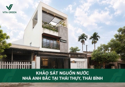 KHẢO SÁT NGUỒN NƯỚC NHÀ ANH BẮC TẠI THÁI THỤY, THÁI BÌNH – TDS 200 PPM, ĐỘ CỨNG CaCO₃ 107 MG/L
